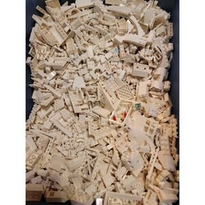 Lego 4 Lb White Mixed Lot Pieces